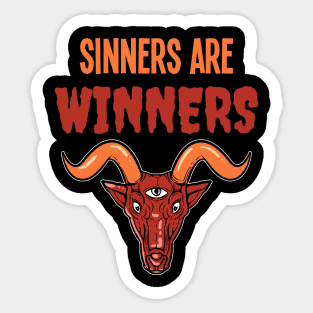 Sinners are Winners - For the dark side Sticker